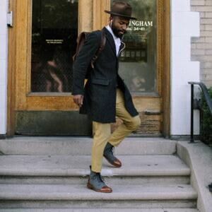 Taft The Jack Cap Toe Boots In Brown Gray Size 45 EU
